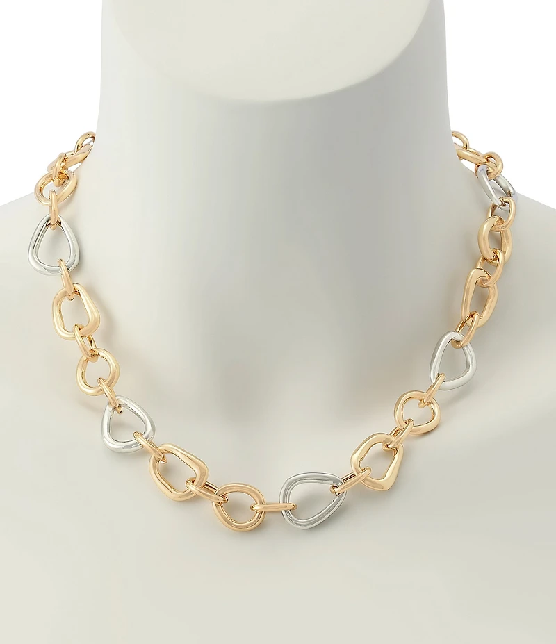 Robert Lee Morris Soho Sculpted Link Collar Necklace