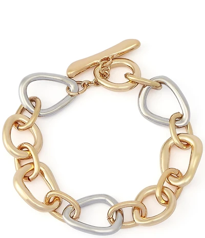 Robert Lee Morris Soho Sculpted Link Line Bracelet