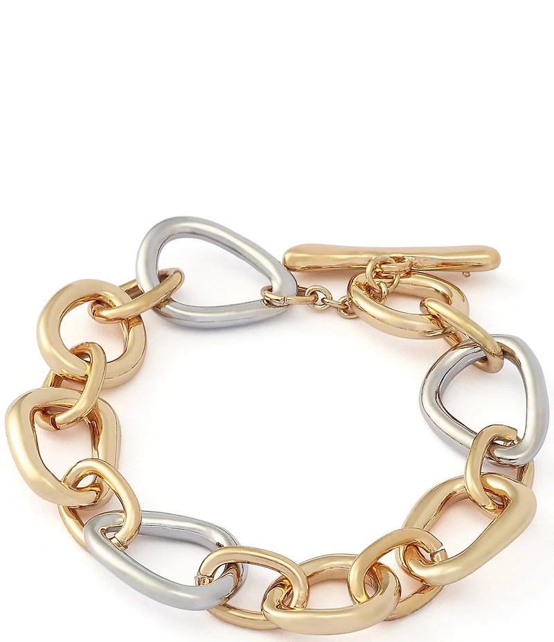 Robert Lee Morris Soho Sculpted Link Line Bracelet