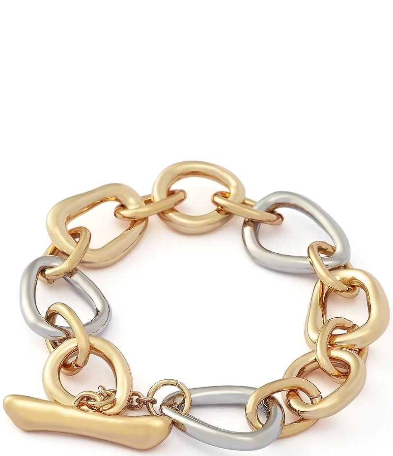 Robert Lee Morris Soho Sculpted Link Line Bracelet