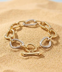 Robert Lee Morris Soho Sculpted Link Line Bracelet