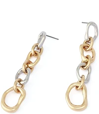 Robert Lee Morris Soho Sculpted Link Linear Earrings