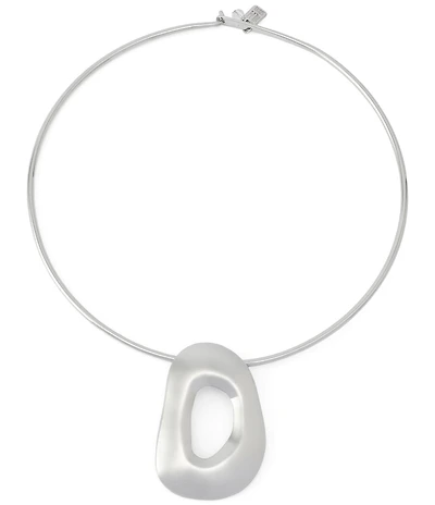 Robert Lee Morris Soho Sculpted Link Pendant Wire Collar Necklace