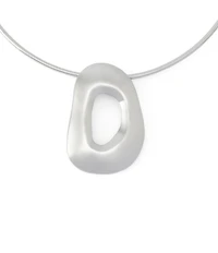 Robert Lee Morris Soho Sculpted Link Pendant Wire Collar Necklace