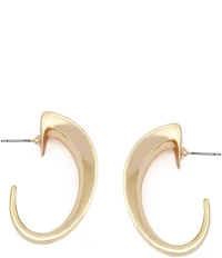 Robert Lee Morris Soho Chunky Sculpted Medium Hoop Earrings
