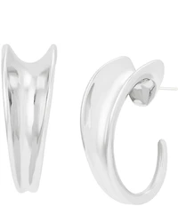 Robert Lee Morris Soho Chunky Sculpted Medium Hoop Earrings
