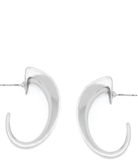 Robert Lee Morris Soho Chunky Sculpted Medium Hoop Earrings