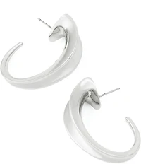 Robert Lee Morris Soho Chunky Sculpted Medium Hoop Earrings