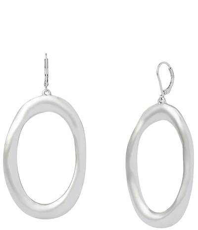 Robert Lee Morris Soho Sculpted Oval Drop Earrings