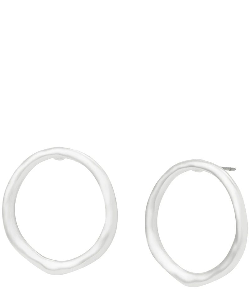 Robert Lee Morris Soho Sculpted Circle Hoop Earrings