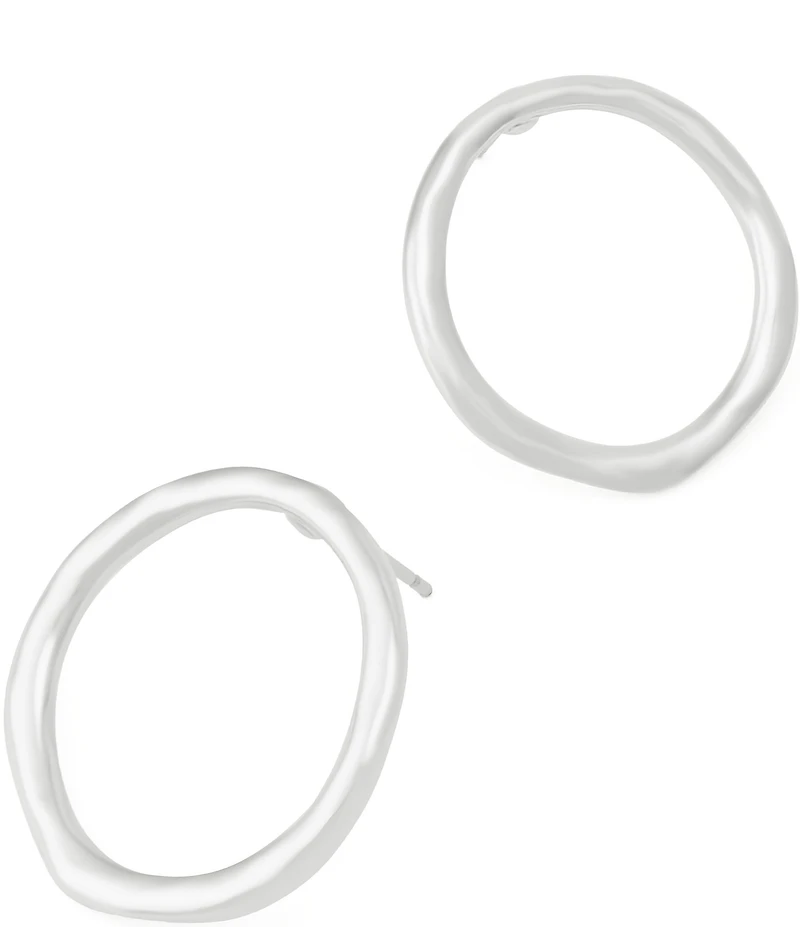 Robert Lee Morris Soho Sculpted Circle Hoop Earrings