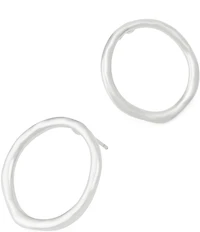 Robert Lee Morris Soho Sculpted Circle Hoop Earrings