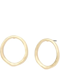 Robert Lee Morris Soho Sculpted Circle Hoop Earrings