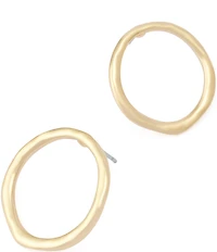 Robert Lee Morris Soho Sculpted Circle Hoop Earrings