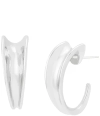 Robert Lee Morris Soho Chunky Sculpted Small Hoop Earrings