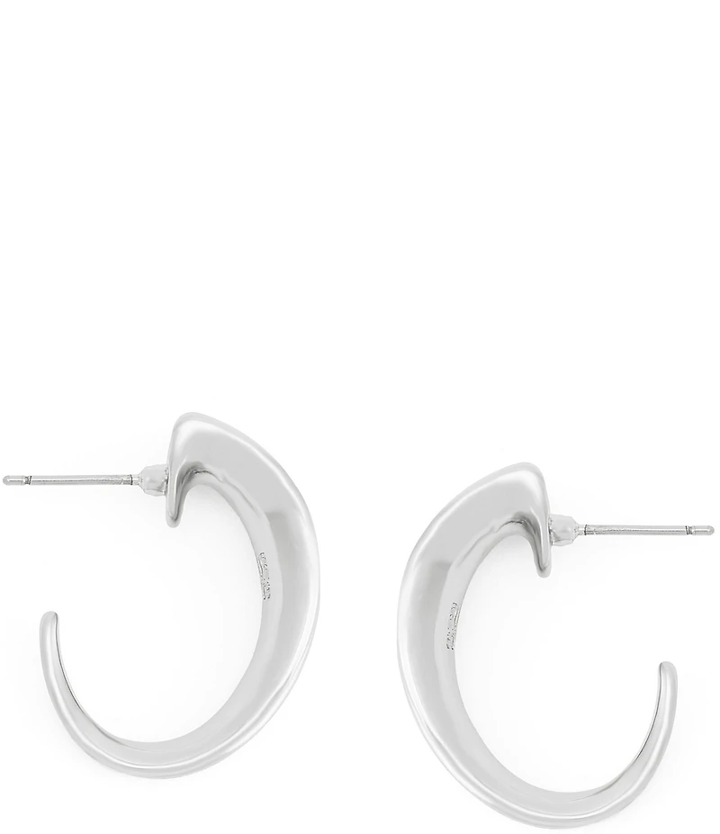 Robert Lee Morris Soho Chunky Sculpted Small Hoop Earrings