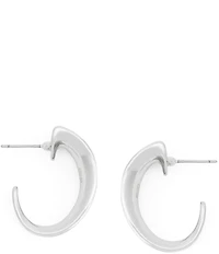 Robert Lee Morris Soho Chunky Sculpted Small Hoop Earrings