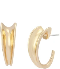 Robert Lee Morris Soho Chunky Sculpted Small Hoop Earrings