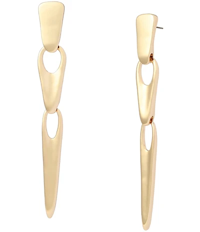 Robert Lee Morris Soho Sculptural Link Linear Earrings