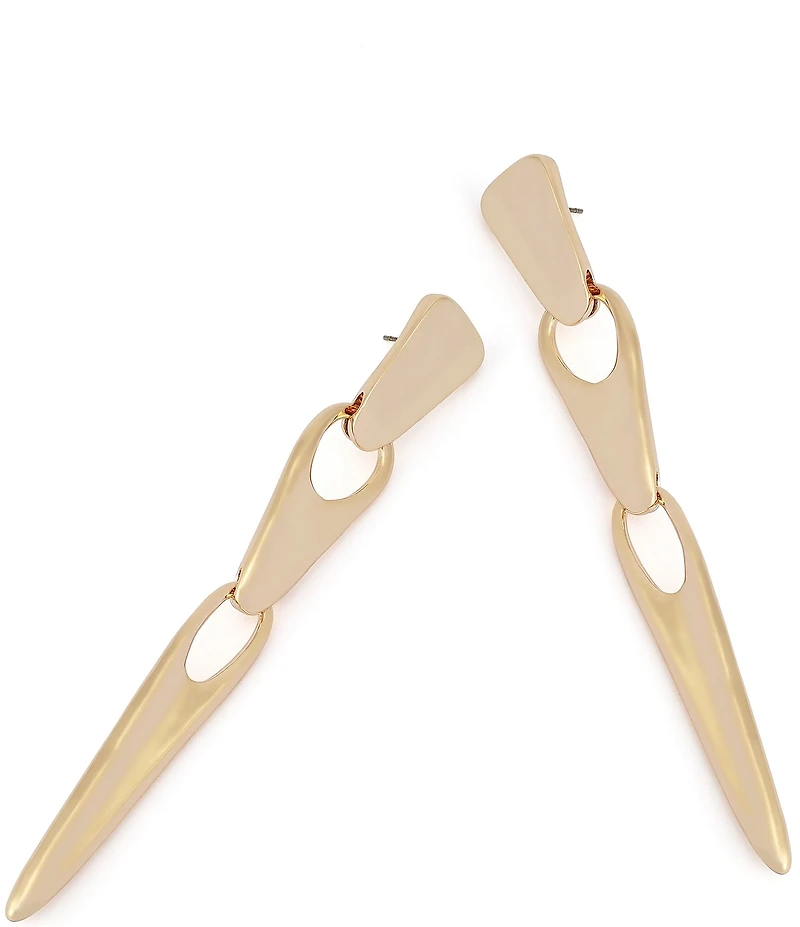 Robert Lee Morris Soho Sculptural Link Linear Earrings