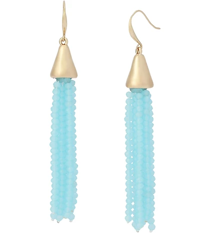 Robert Lee Morris Soho Seed Bead Fringe Drop Earrings