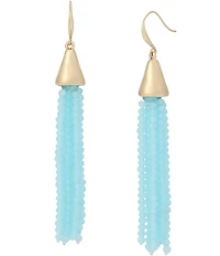 Robert Lee Morris Soho Seed Bead Fringe Drop Earrings