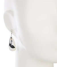 Robert Lee Morris Soho Leaf Molten Drop Earrings