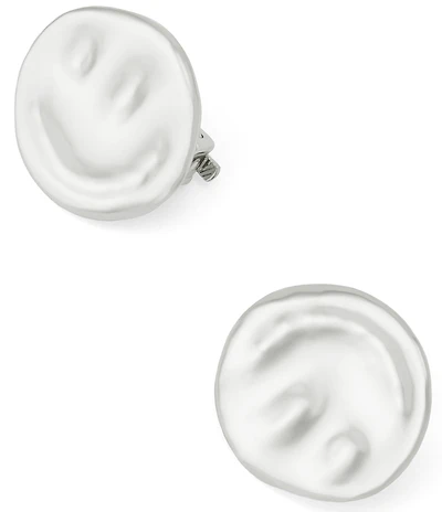 Robert Lee Morris Soho Textured Disc Clip Stud Earrings
