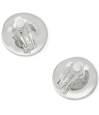 Robert Lee Morris Soho Textured Disc Clip Stud Earrings