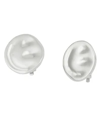 Robert Lee Morris Soho Textured Disc Clip Stud Earrings