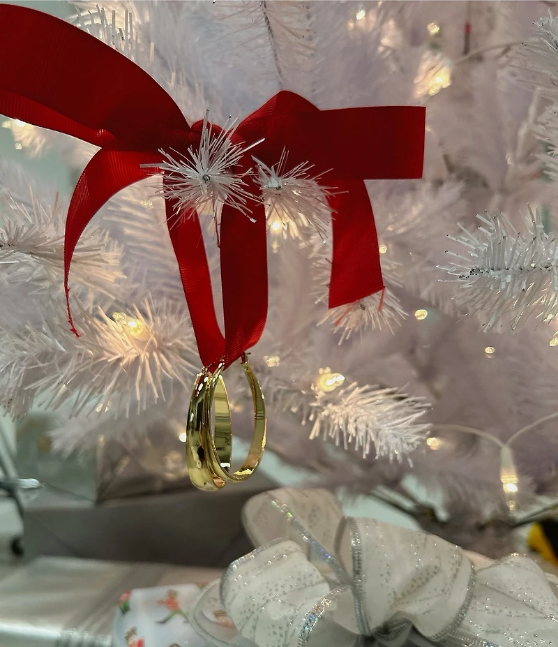 Robert Lee Morris Soho Thick Oval Hoop Earrings