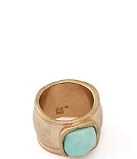 Robert Lee Morris Soho Turquoise Stone Band Ring