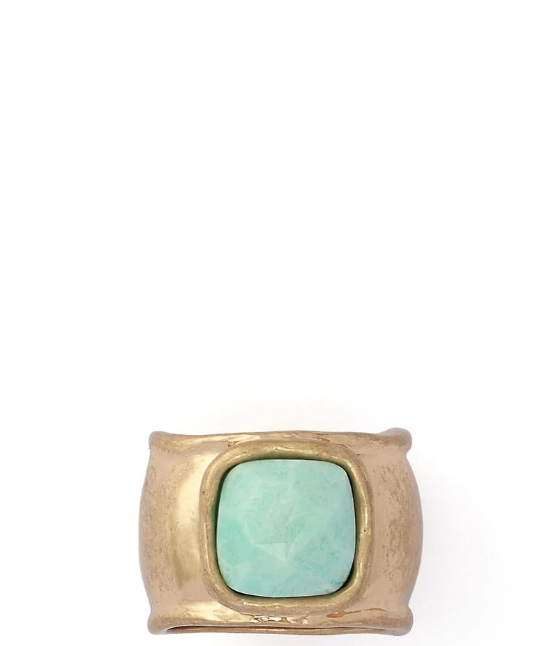 Robert Lee Morris Soho Turquoise Stone Band Ring