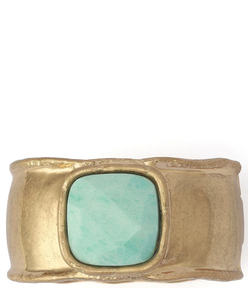 Robert Lee Morris Soho Turquoise Stone Bangle Bracelet