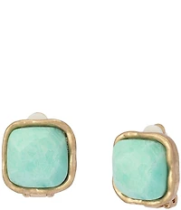 Robert Lee Morris Soho Turquoise Stone Clip-On Earrings