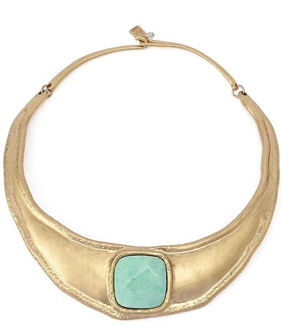 Robert Lee Morris Soho Turquoise Stone Collar Necklace