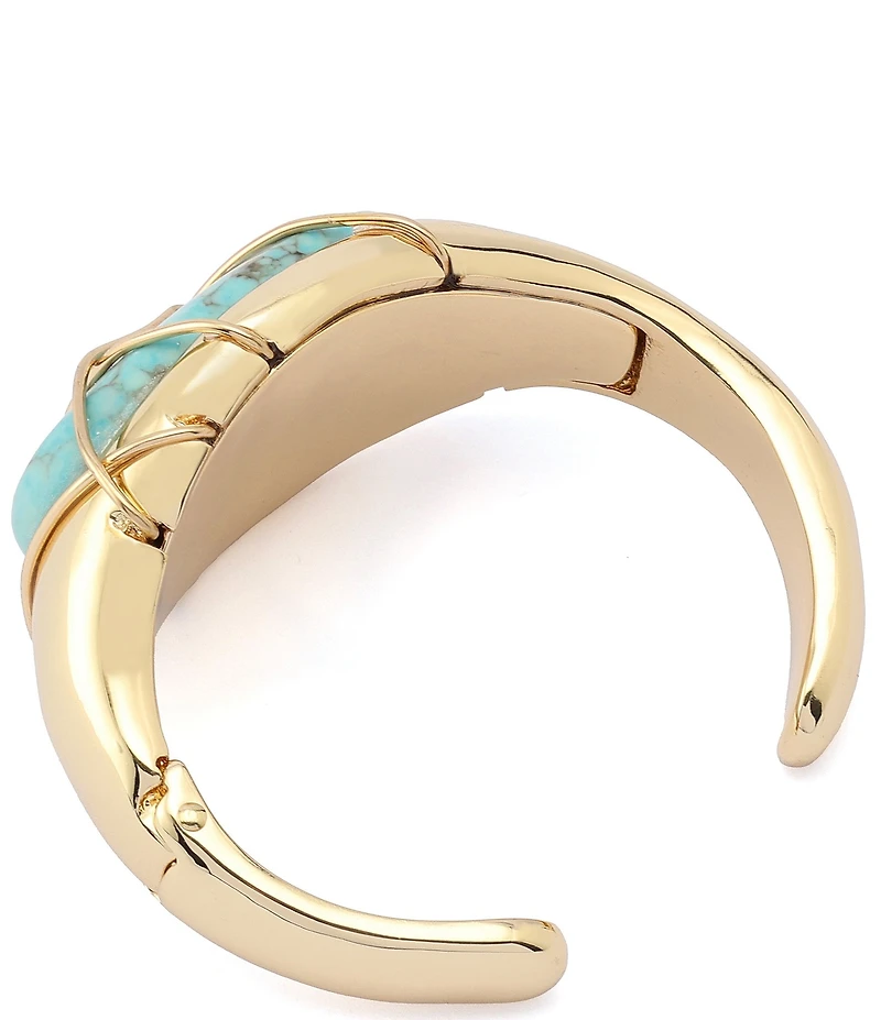 Robert Lee Morris Soho Turquoise Stone Cuff Bracelet