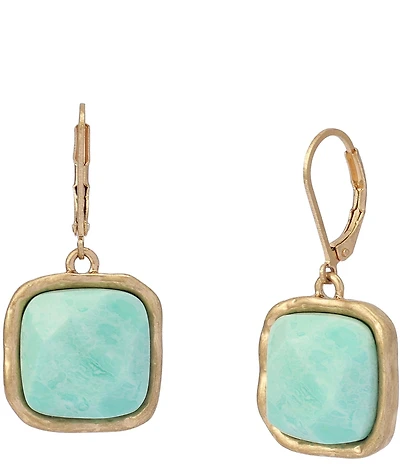 Robert Lee Morris Soho Turquoise Stone Drop Earrings