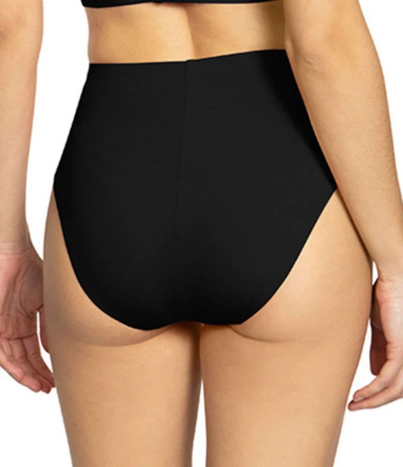 ROBIN PICCONE Ava Solid High Waist Swim Bottom