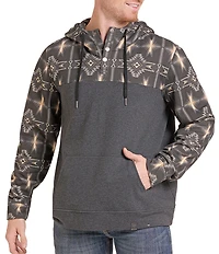 Rock & Roll Denim Aztec Printed Hoodie