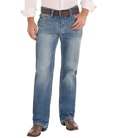 Rock & Roll Denim Double Barrel Relaxed Straight-Fit Jeans