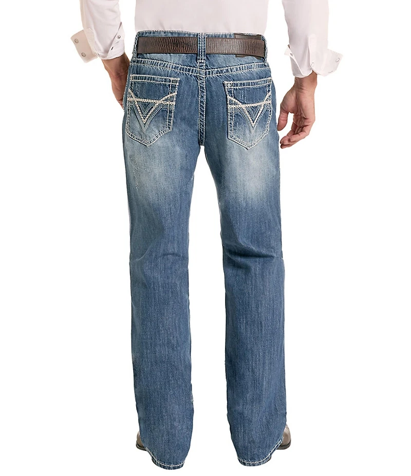 Rock & Roll Denim Double Barrel Relaxed Straight-Fit Jeans