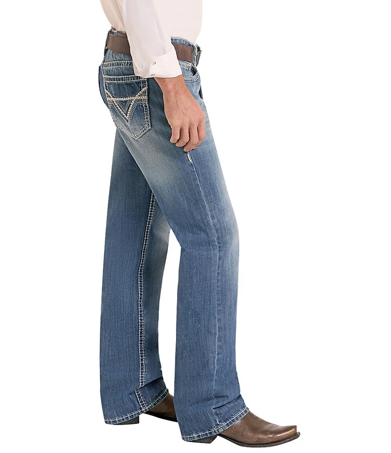 Rock & Roll Denim Double Barrel Relaxed Straight-Fit Jeans