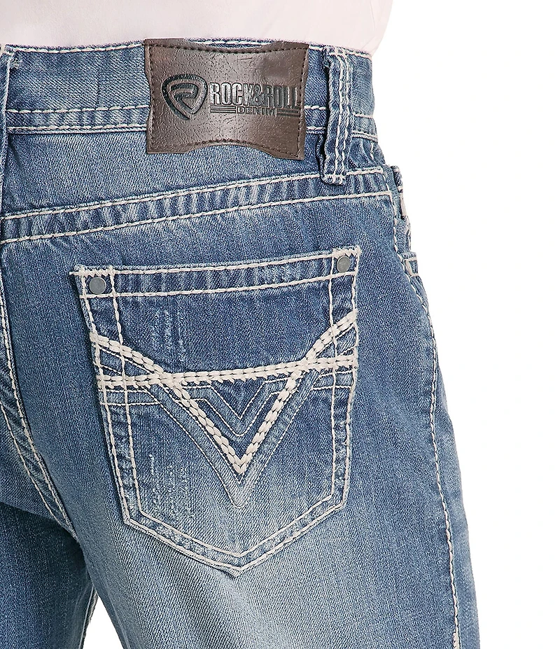 Rock & Roll Denim Double Barrel Relaxed Straight-Fit Jeans