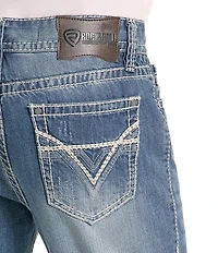 Rock & Roll Denim Double Barrel Relaxed Straight-Fit Jeans