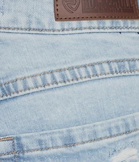 Rock & Roll Denim High Rise Full Length Distressed Flare Leg Jeans