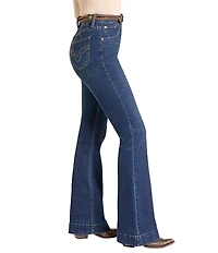 Rock & Roll Denim High Rise Straight Leg Boot Cut Jeans