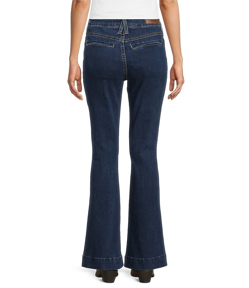 Rock & Roll Denim High Rise Wide Leg Full Length Jeans