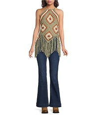 Rock & Roll Denim High Rise Wide Leg Full Length Jeans