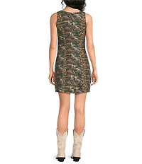 Rock & Roll Denim Horse Tapestry Dress
